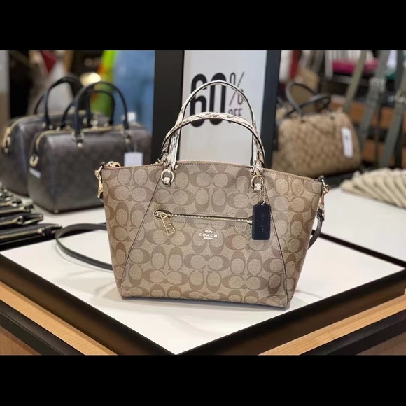 Coach Prairie Satchel Colorblock Signature Canvas - Picture 6 of 9